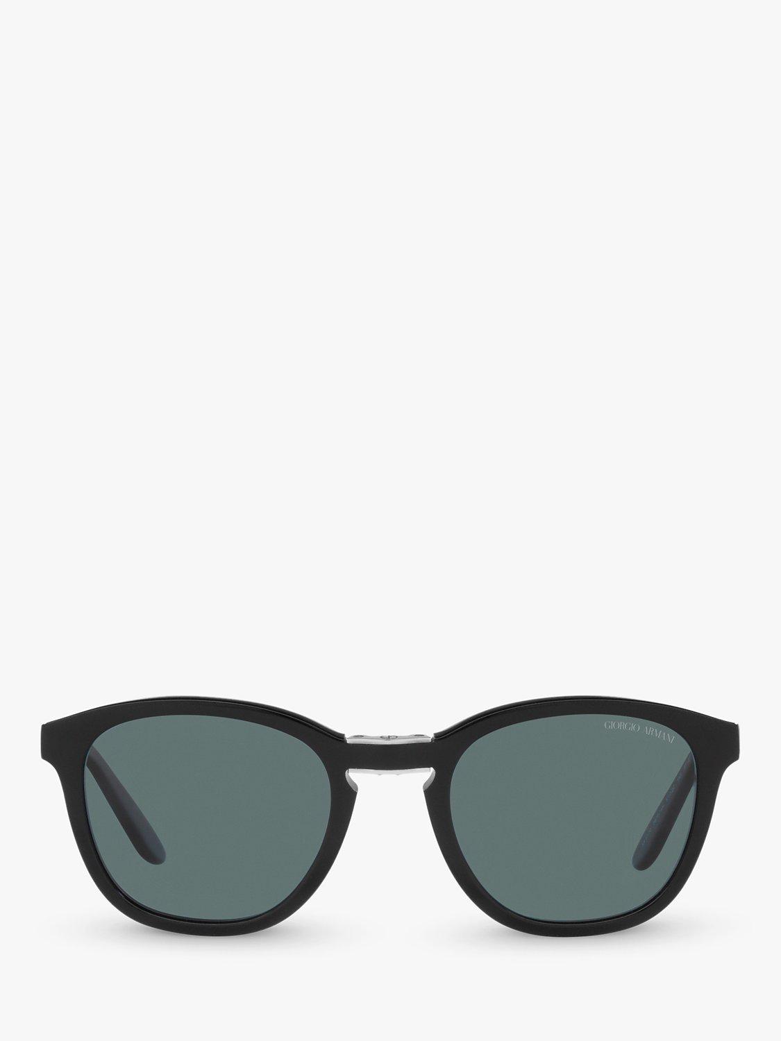 Product image 3 of 11, which shows Armani Exchange AR8170 Men's Round Sunglasses, Black