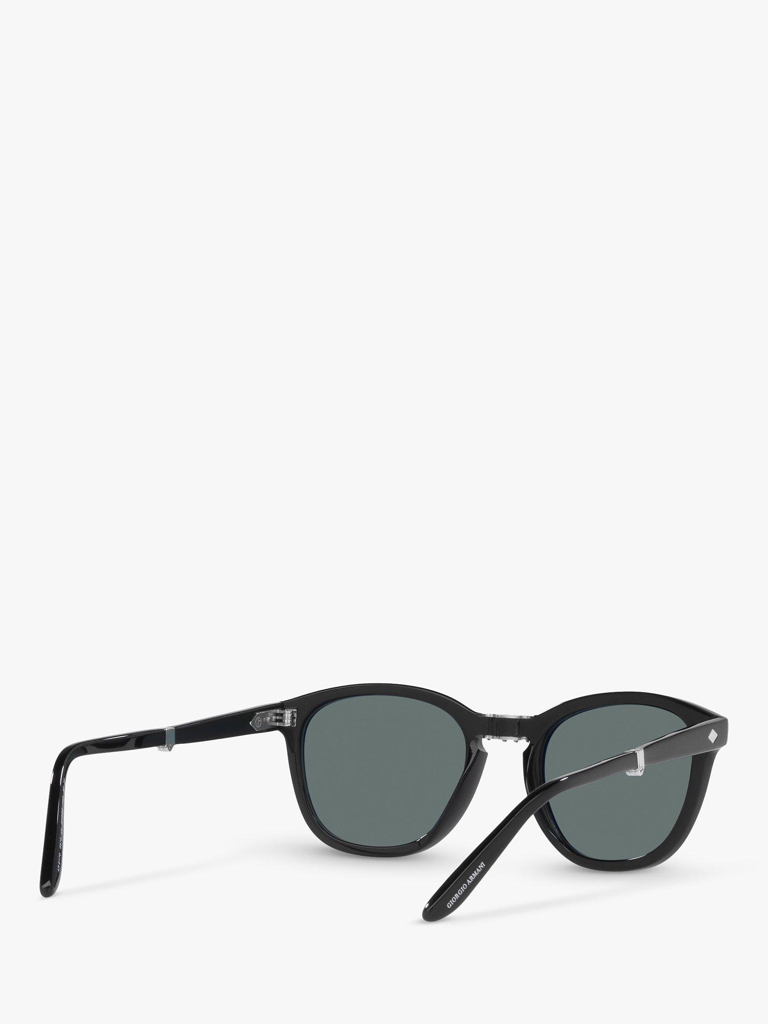 Product image 8 of 11, which shows Armani Exchange AR8170 Men's Round Sunglasses, Black