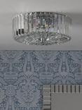 Laura Ashley Fernhurst Flush Ceiling Light, Polished Chrome