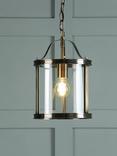 Laura Ashley Harrington Pendant Ceiling Light, Antique Brass