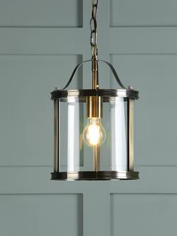 Laura Ashley Harrington Pendant Ceiling Light, Antique Brass, Antique Brass
