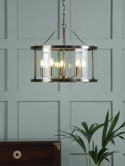 Laura Ashley Harrington 5 Arm Ceiling Light, Antique Brass, Antique Brass