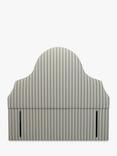 John Lewis Silhouette Full Depth Ticking Stripe Upholstered Headboard, Double