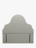 John Lewis Silhouette Full Depth Ticking Stripe Upholstered Headboard, King Size