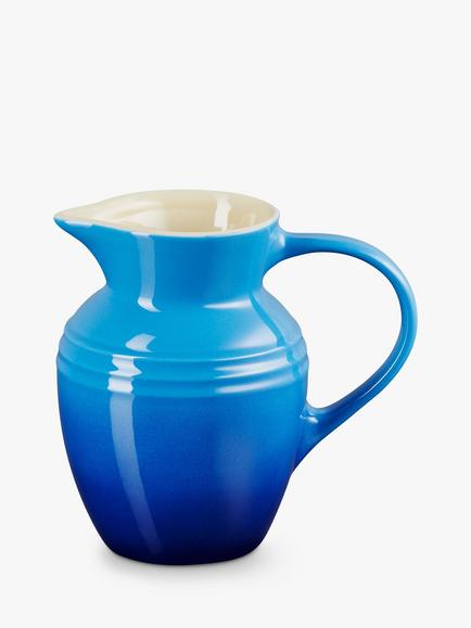 Le Creuset Stoneware Breakfast Jug, 600ml, Azure
