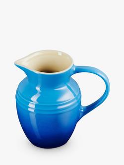 Le Creuset Stoneware Breakfast Jug, 600ml - view 2, Azure