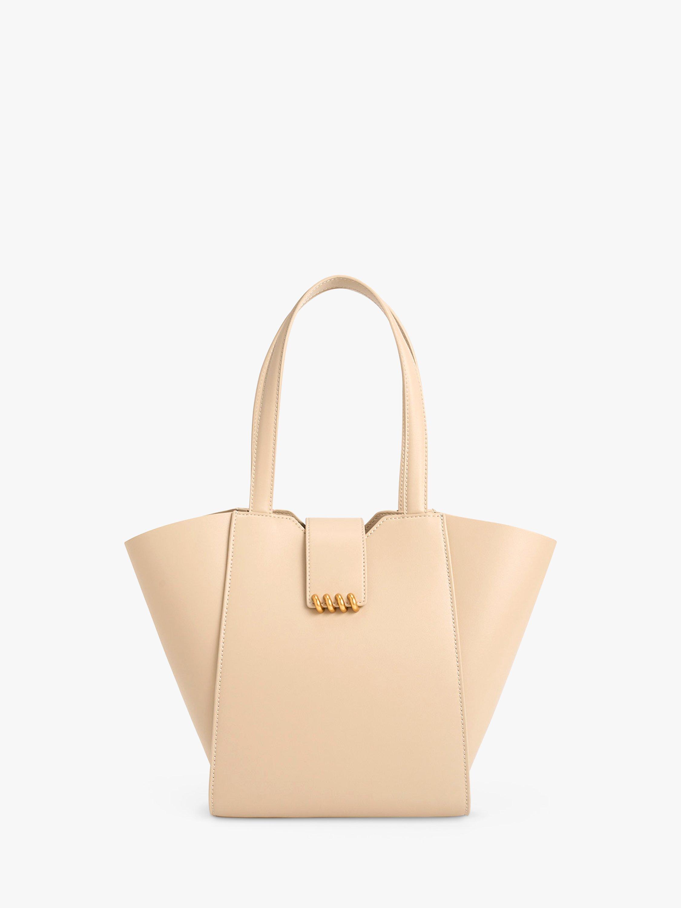 CHARLES & KEITH Osiris Tote Bag, Beige