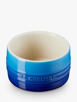 Le Creuset Stoneware Stackable Ramekin, 8cm - view 2, Azure