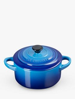 Le Creuset Stoneware Petite Round Casserole - view 2, Azure