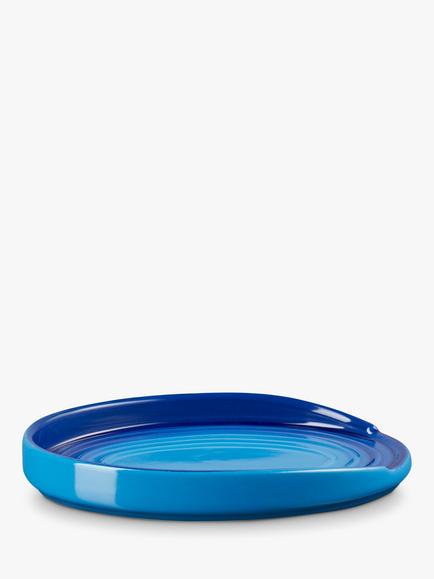 Le Creuset Oval Stoneware Spoon Rest - view 2, Azure
