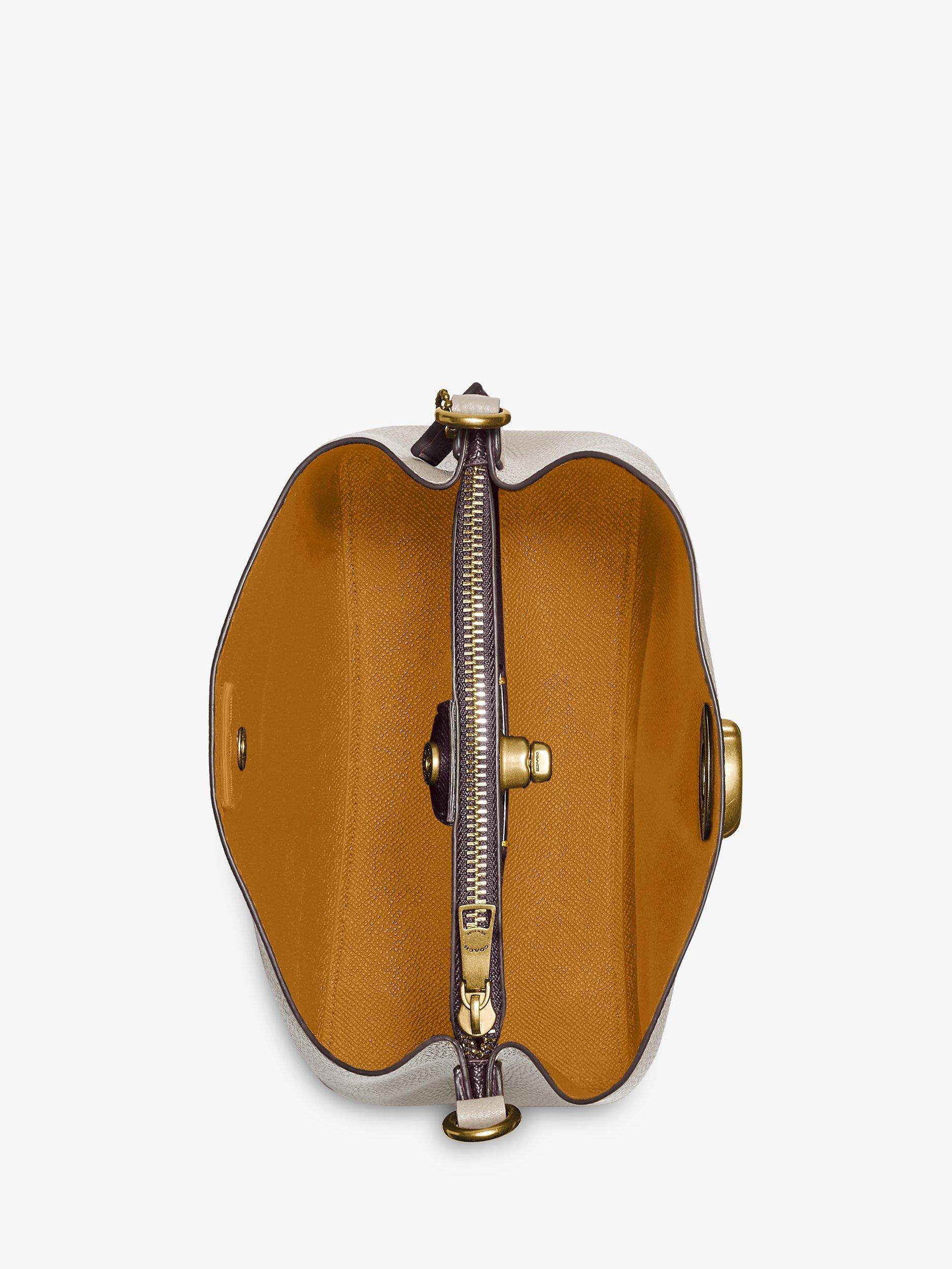 Golden Orange Coach Bucket shops Bag