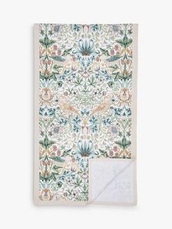 Morris & Co. Strawberry Thief Cotton Table Runner, 250cm, Multi, Multi