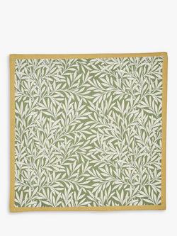 Morris & Co. Willow Boughs Cotton Napkins, Set of 2, Green, Green