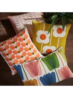 Orla Kiely Tulip Rectangular Cushion, Multi - view 2, Multi