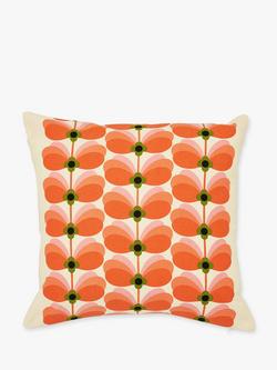 Orla Kiely Tiny Butterfly Cushion - view 2, Orange