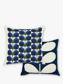 Orla Kiely Tiny Butterfly Cushion, Navy