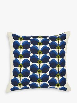 Orla Kiely Tiny Butterfly Cushion - view 2, Navy
