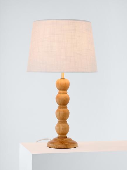Laura Ashley Maria Wooden Table Lamp, Natural Oak, Natural Oak