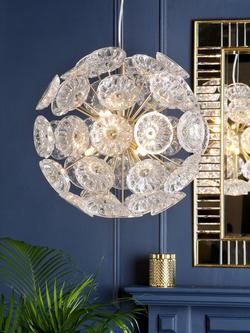 Laura Ashley Elwick Pendant Ceiling Light, Antique Brass, Antique Brass