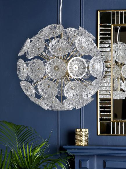 Laura Ashley Elwick Pendant Ceiling Light, Antique Brass - view 2, Antique Brass