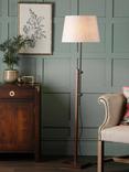 Laura Ashley Burdale Wooden Floor Lamp Base, Antique Brass