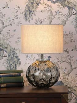 Laura Ashley Elderdale Table Lamp, Smoke/Cream