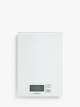 John Lewis Glass Platform Digital Kitchen Scale, 5kg, White