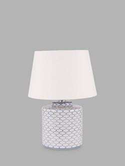 Pacific Demetri Glazed Table Lamp, Grey, Grey