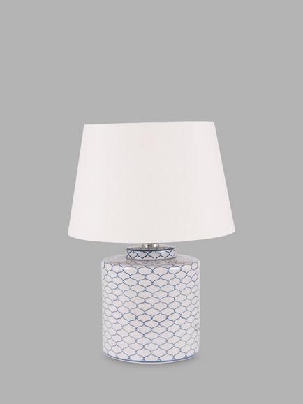 Pacific Demetri Glazed Ceramic Table Lamp, Grey, Grey