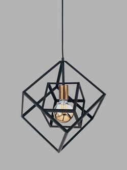 Pacific Alessio Pendant Ceiling Light, Black, Black