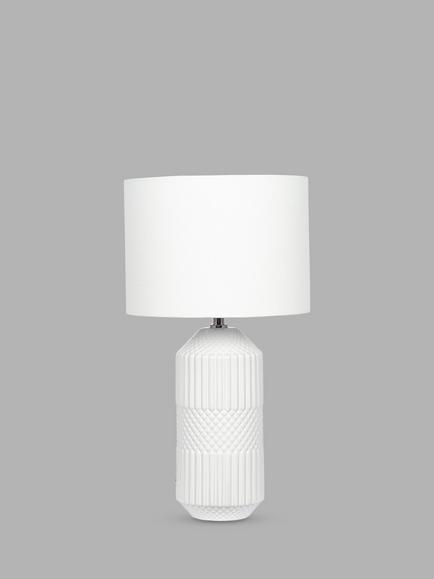 Pacific Meribel Glazed Table Lamp, White, White