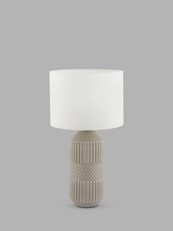 Pacific Meribel Glazed Table Lamp, Grey, Grey