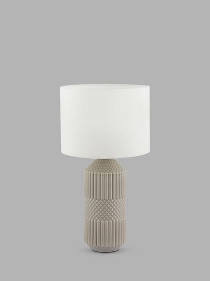Pacific Meribel Glazed Ceramic Table Lamp, Grey, Grey