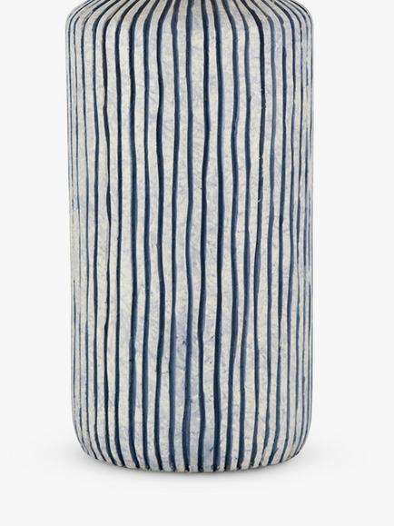Pacific Bude Glazed Table Lamp, Blue - view 2, Blue