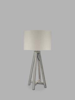 Pacific Whitby Wooden Table Lamp, Grey
