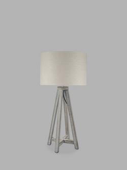 Pacific Whitby Wooden Table Lamp, Grey, Grey
