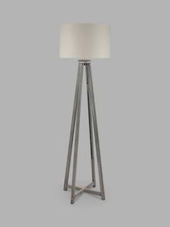 Pacific Whitby Wooden Floor Lamp, Grey