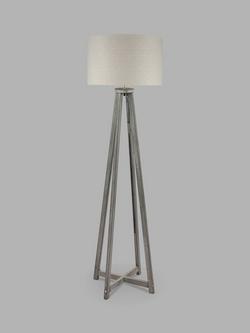 Pacific Whitby Wooden Floor Lamp, Grey, Grey
