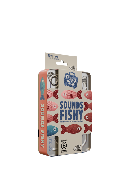 Big Potato Mini Travel Sounds Fishy Game, Red