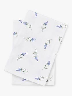 Sophie Conran for Portmeirion Lavandula Cotton Napkins, Set of 2, White - view 2, White