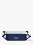 Aspinal of London Pebble Leather Mini Tidy Tray, Navy