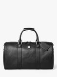 Aspinal of London Boston Pebble Grain Leather Holdall Bag, Black