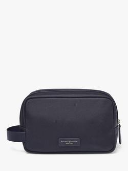 Aspinal of London Men's Nylon Wash Bag - view 2, Navy