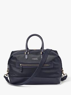 Aspinal of London Men's Nylon Gym Bag, Navy, Navy