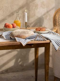 Piglet in Bed Plain Linen Table Runner, Oatmeal