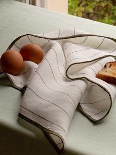 Piglet in Bed Plain Linen Tablecloth, Sage Green