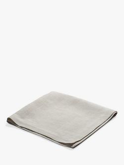 Piglet in Bed Plain Linen Napkins, Set of 4 - view 2, Oatmeal