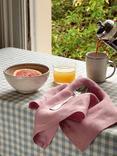 Piglet in Bed Gingham Linen Tablecloth