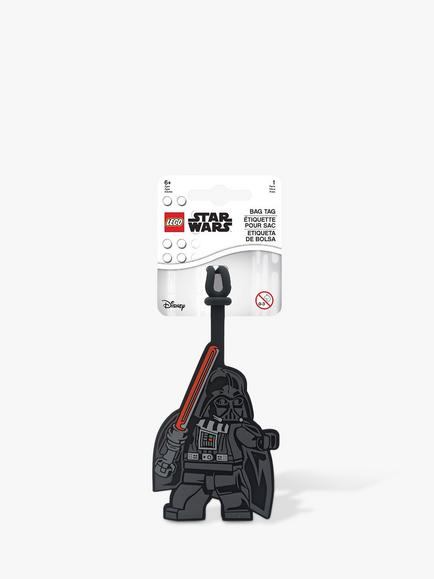 LEGO Star Wars Darth Vader Luggage Tag, Black, Black
