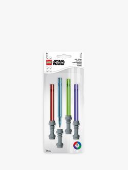 LEGO Star Wars Lightsabre Colour Gel Pens, Set of 4, Multi, Multi